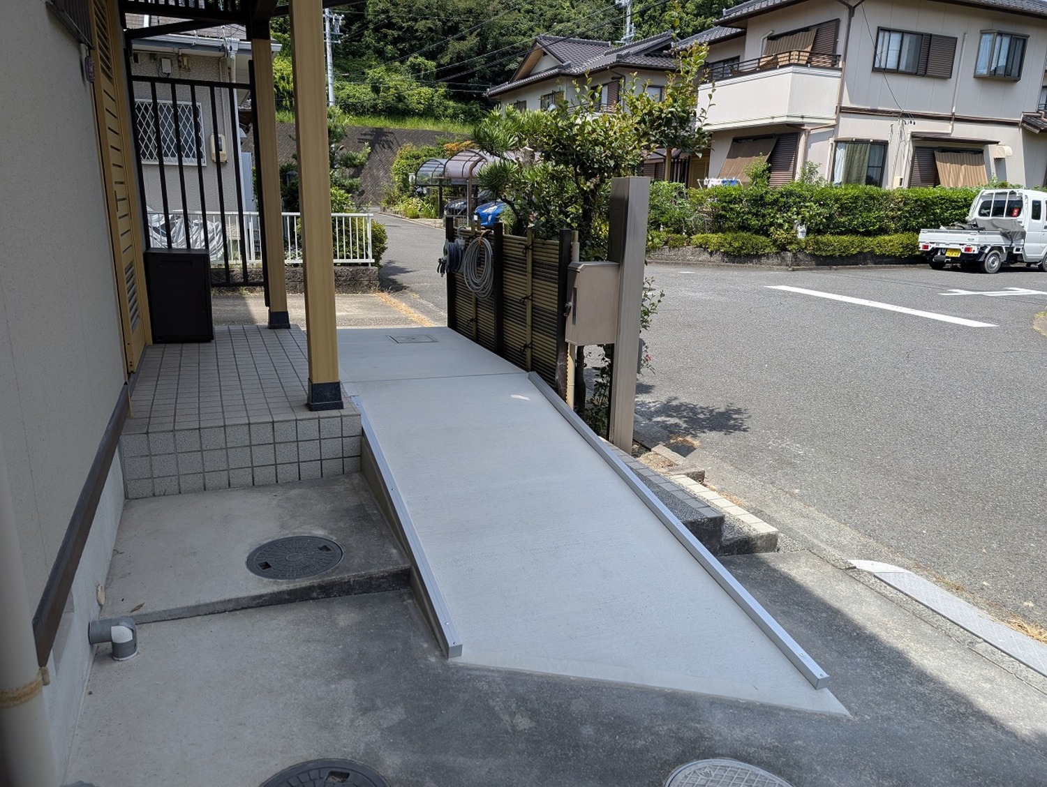 障碍者　介護リフォーム　玄関スロープ　介護保険　補助金　東浦町