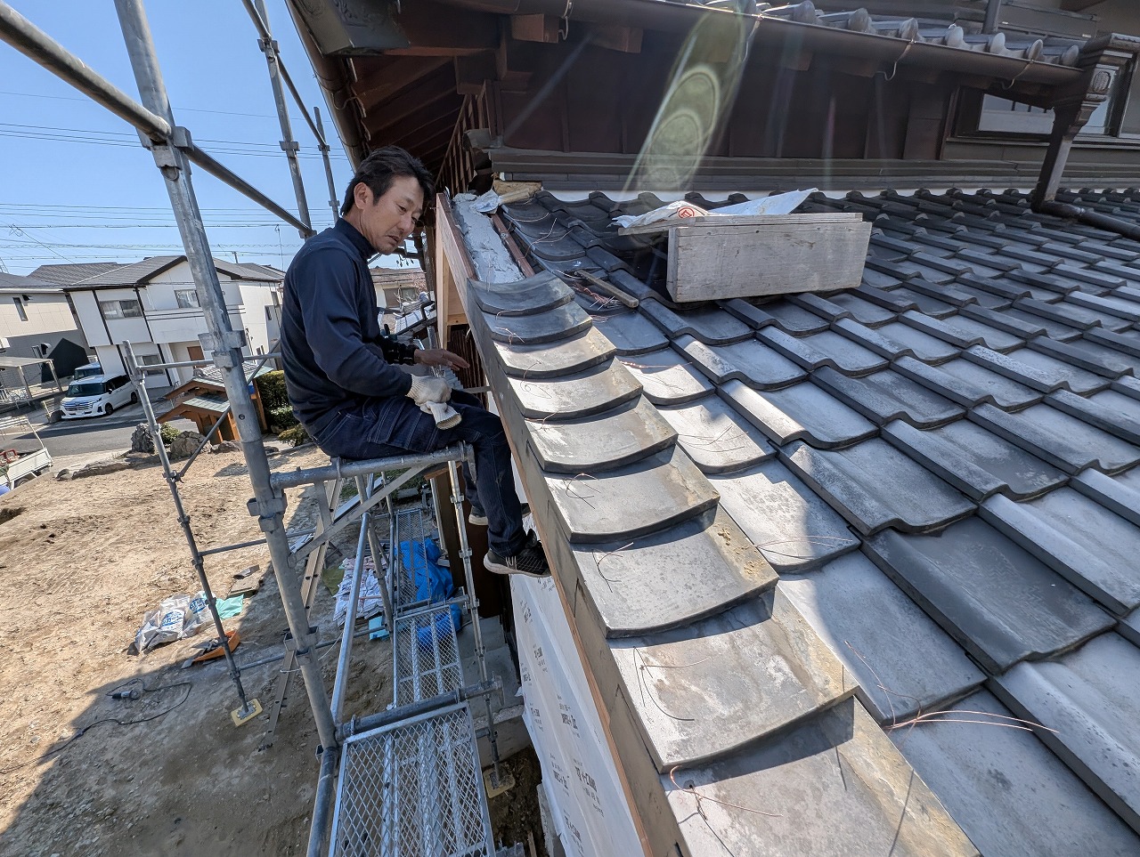 瓦葺き替え　解体補修　半田市　カワイ建築工房