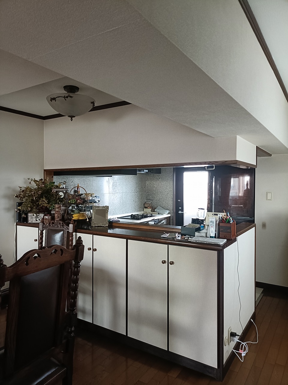 ダイニング　ダウンライト設置　マンションリフォーム　名古屋市　カワイ建築工房