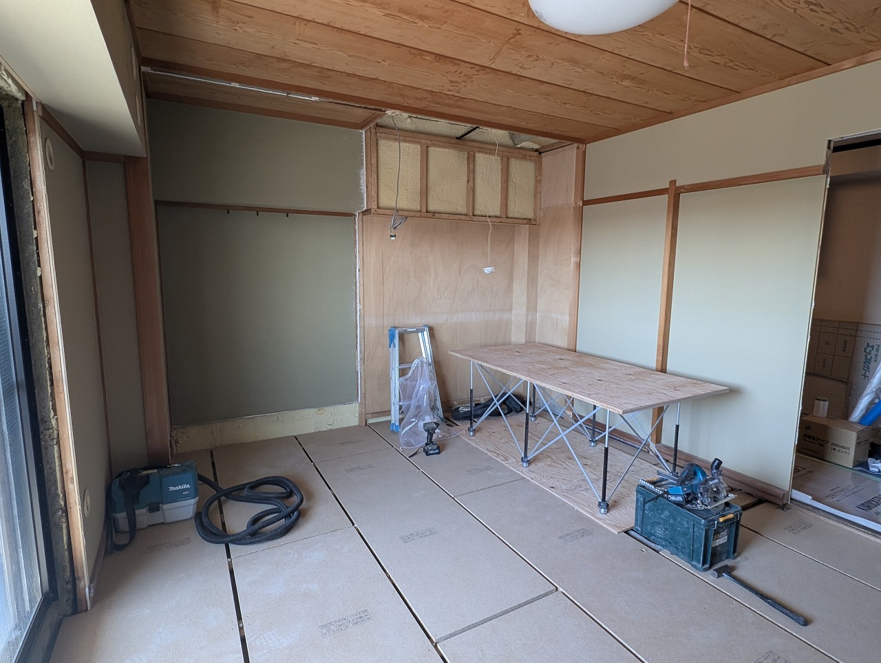 和室から洋室　畳からフォローリング　マンションリフォーム　名古屋市　カワイ建築工房