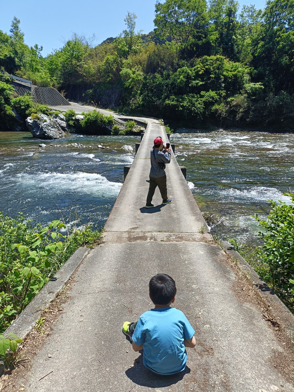 三重県　松阪市　粟野の沈下橋