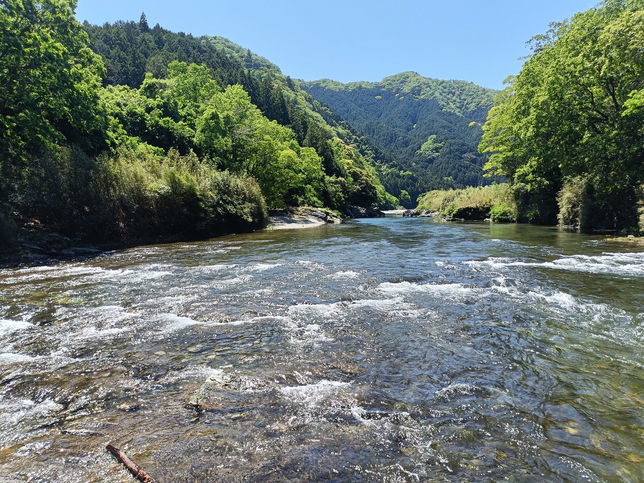 三重県　松阪市　粟野の沈下橋