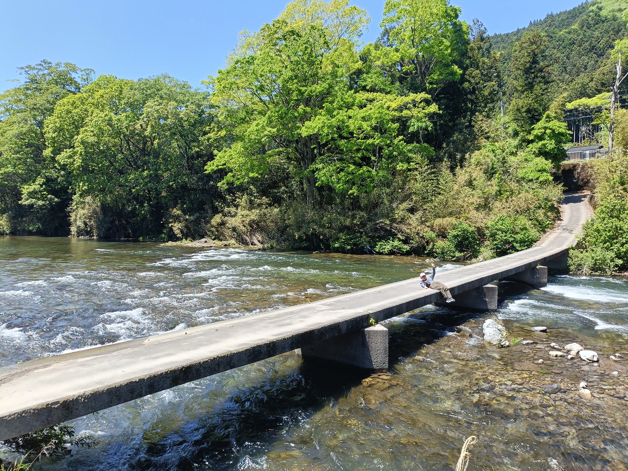 三重県　松阪市　粟野の沈下橋