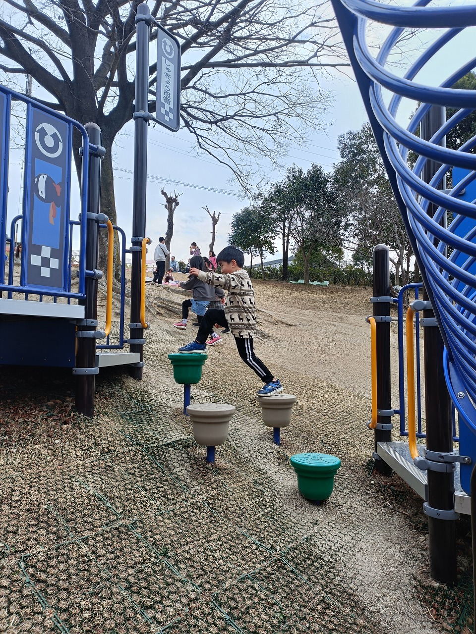 於大公園　新しい遊具　忍者　東浦町　カワイ建築工房