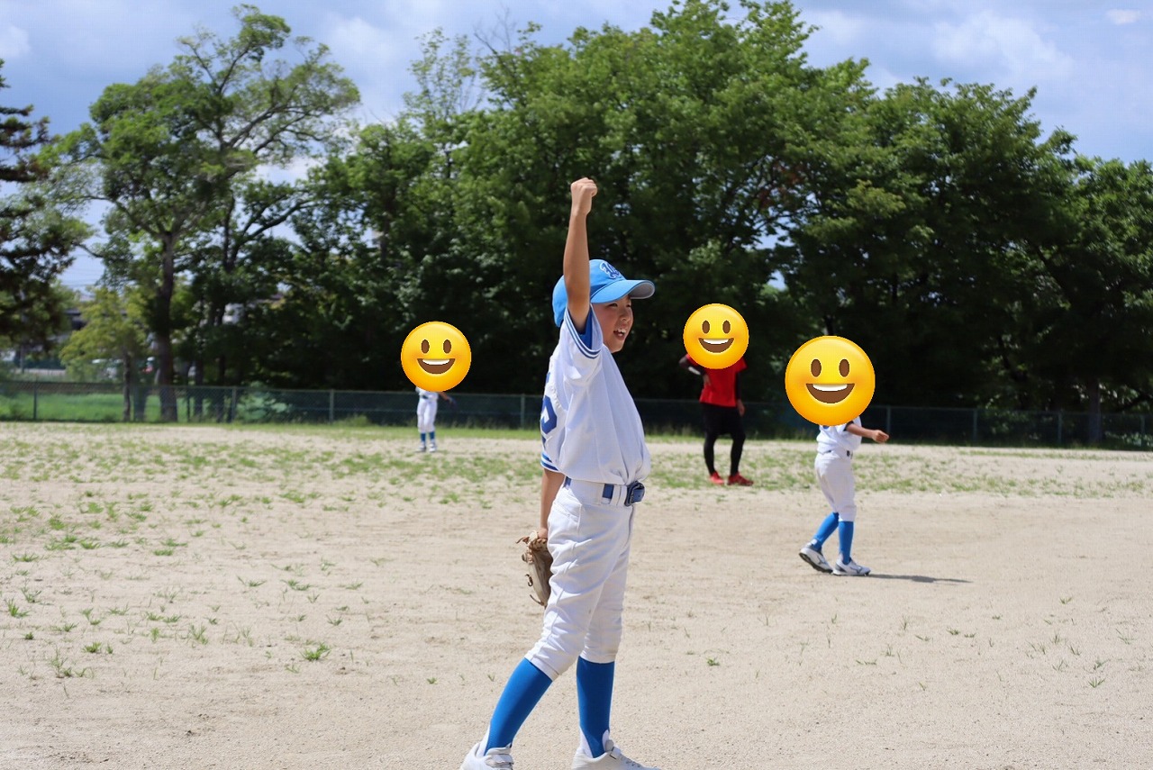 次男　サード　守備　アウト取ったどー！